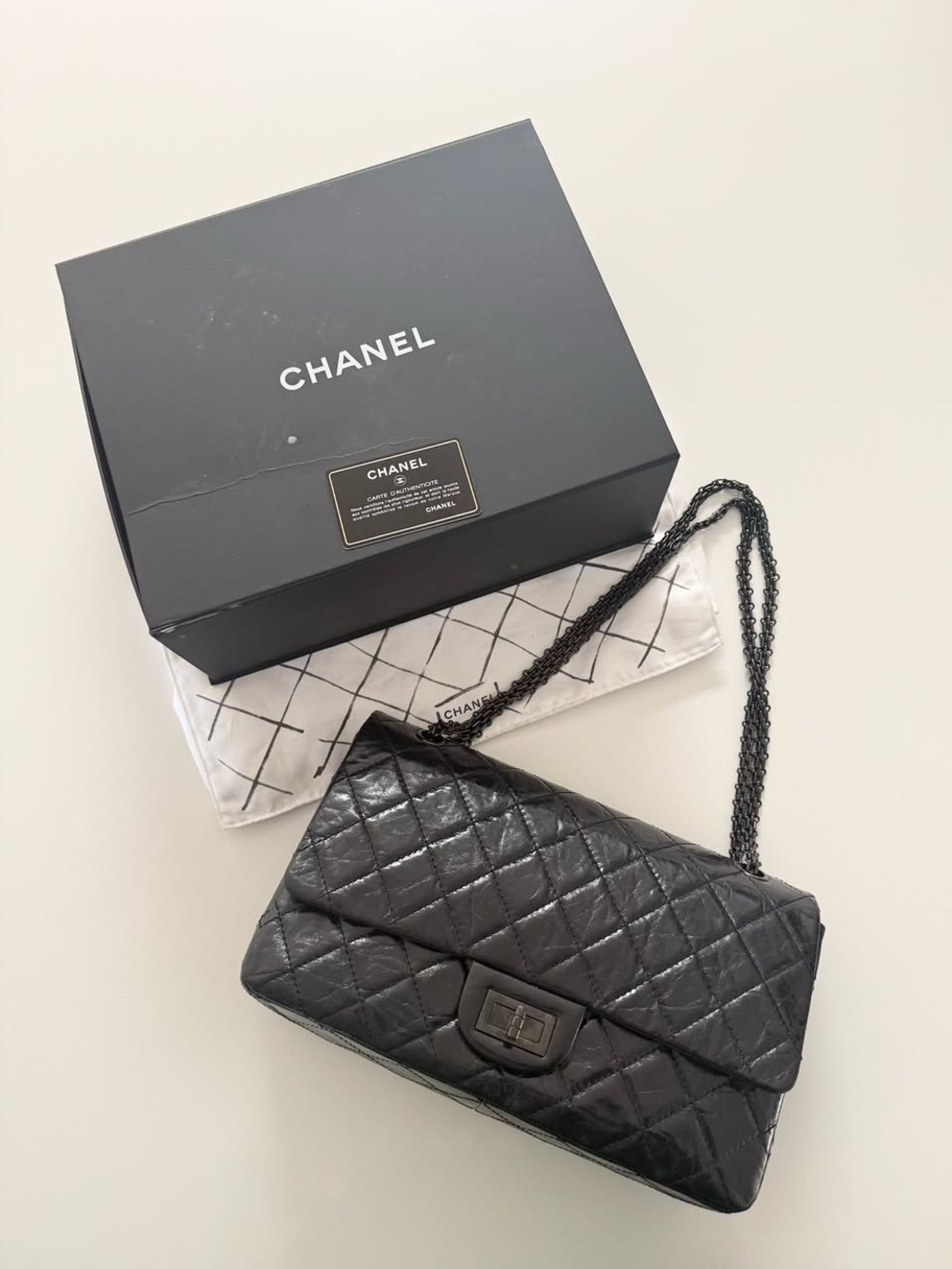 Chanel Jumbo Double flap So Black reissue bag